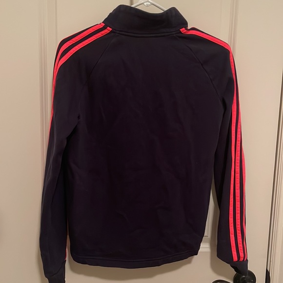 Adidas Half Zipper Hoodie - black and pink - Picture 3 of 3